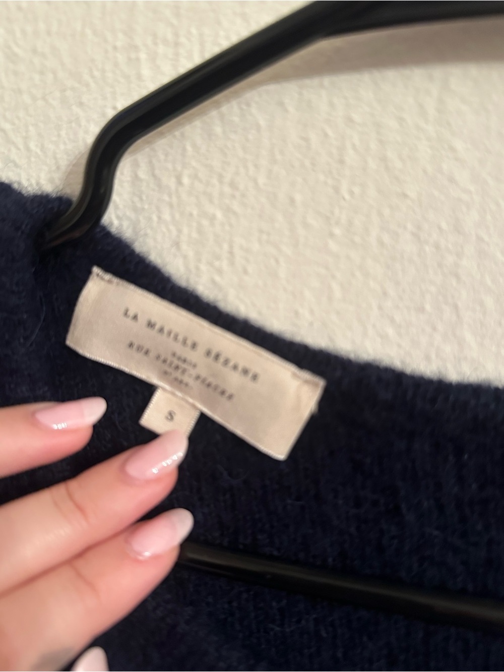 Sezane Gaspard Cardigan in Navy Stripe - Picture 4 of 5